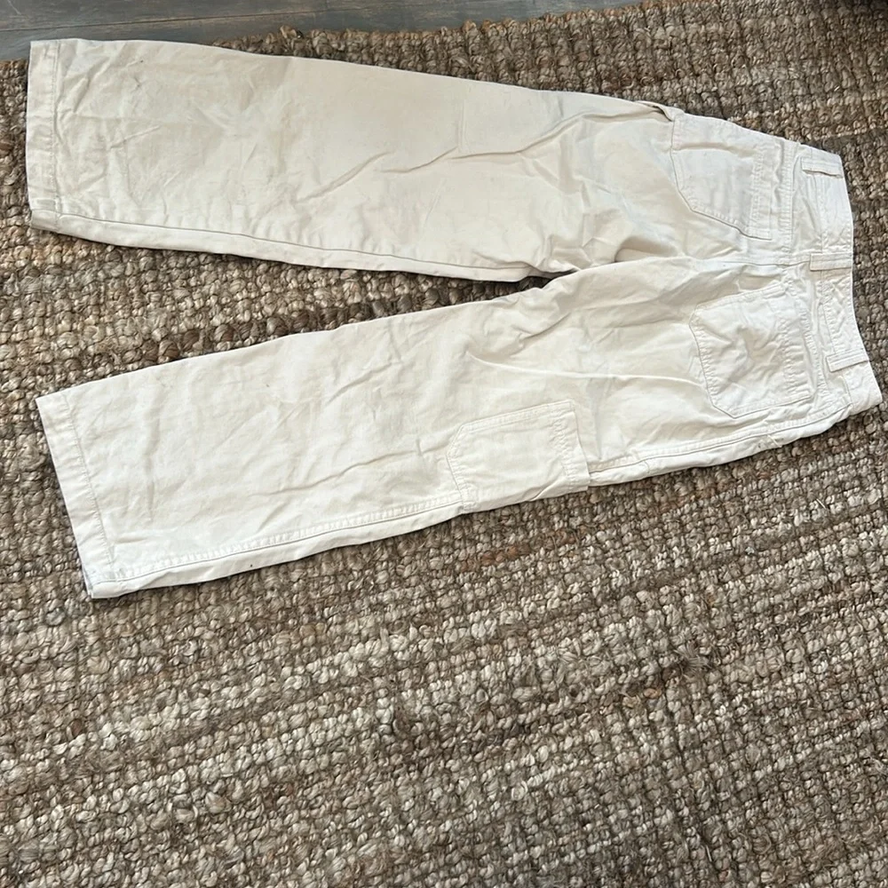 Aritzia Sun-deh Creme Cargo Pant Size 0 - Picture 8 of 8